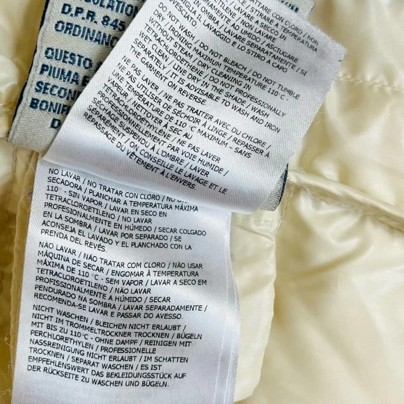 Sale🔥Moncler Armco Giubbotto Down Puffer Jacket / Vest Convertible Ivory Size 4 - Picture 9 of 13